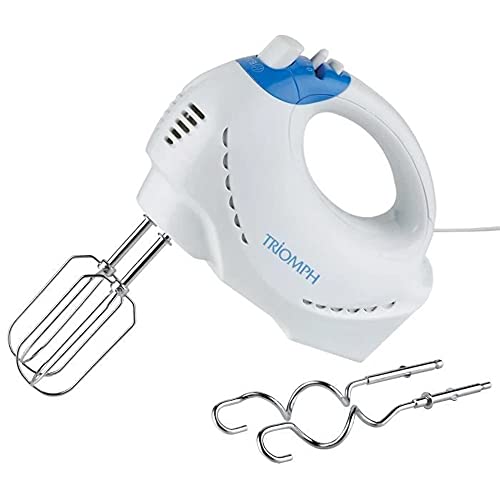 Triomph ETF2121 Batteur à Main 220-240V 50Hz 200-250W, Blanc & Bleu