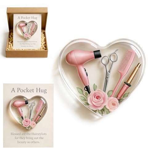 A Pocket Hug for Hairstylists Valentines Day Gifts, Hairdresser Gifts, Mini Hairdresser Tools...