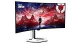 Lenovo Legion Pro 34WD-10 - Écran Gaming de 34" Incurvé avec Eyesafe (WQHD, OLED, 240Hz, 0.03ms, HDMI+DP, Cable DP, AMD FreeSync Premium Pro, Haut-parleurs) Réglage en Inclinaison - Noir-Blanc - 4