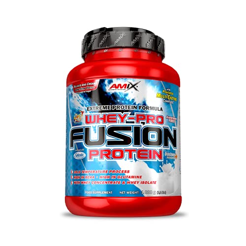 AMIX - Proteína Whey - Pure Fusion - 1 Kg - Concentrado de Suero Ultra Filtrado - Isolada con...