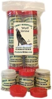 Foggy Mountain Wolf Urine Scent Release Canisters - 8pk