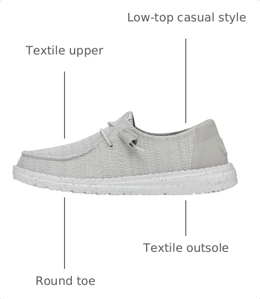Image of HEYDUDE Women's Wendy Funk Mono Slip On Shoe | Stretch Knit Upper, Cushioned Foam Insole, Ultralight Casual Loafer