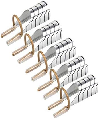 ACAMPTAR 5pc Nail Art C Curved Shape Extension Guide Tips French Foil Acrylic Polish Gel Uv Design Form Reusable Metal Mold Manicure Tool Silver