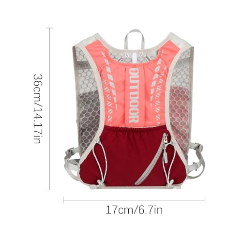 Chaleco de correr para mujer ajustable con reflectante para senderismo y gym 5