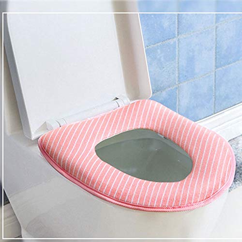 Xinxinchaoshi WC Sitzbezüge WC-Sitzkissen verdicken WC-Sitzkissen-Auflage-warme Kleber Knopf Sitz Washer-Toiletten-Trainings-Sitzabdeckung Toilettensitzabdeckung – Bild 7