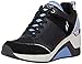Produktbild Skechers Women's Street Million - High N' Fly Wedge Heeled Sneaker, Black/Blue, 7.5