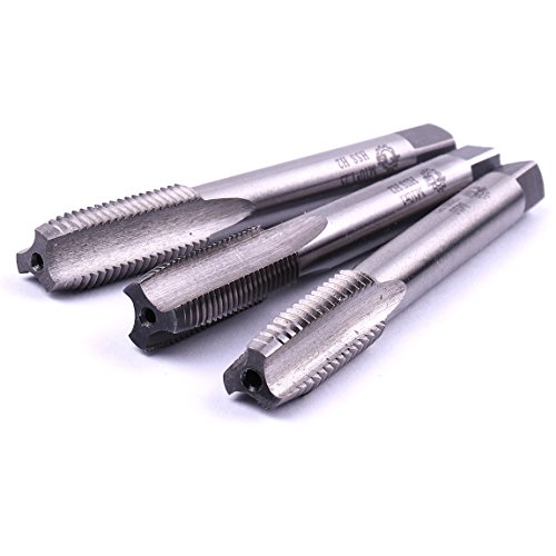 Atoplee Metric HSS 6542 Thread Tap Right Hand Thread Drill Bits (M10X1.0/M10X1.25/M10X1.5, 3pcs)