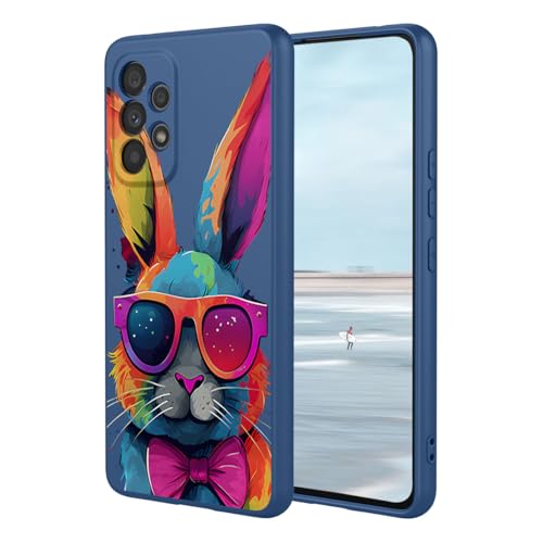 UPLAI Funda para Samsung Galaxy A53 5G, Ultra Delgado Sedoso Silicona Líquida Antigolpes Carcasa con Pintura 3D, Premium Suave Forro Fibra, Elegante Lindo Estuche Caso. P6