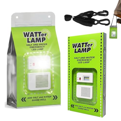salt water electricity lamp Salzwasserlampe Faltbare Led-salzwasserlampe 2 Stücke Kleines Salz Nachtlicht salzwasser-notleuchte tragbares Campinglicht Nachhaltige Außenbeleuchtung Für Camping Wandern