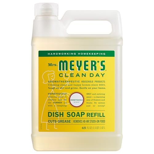 Mrs. Meyer's Honeysuckle Dish Soap, 48oz