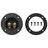 Le terminal du boîtier de haut-parleur a une forte performance de transmission de signal et une performance de connexion, ce qui peut facilement connecter le fil du haut-parleur au haut-parleur ou au caisson de basses. La connexion des bornes des connecteurs de haut-parleur est ferme, avec une fonction de déconnexion rapide et des indicateurs à code couleur (rouge pour positif et noir pour négatif). Bornier de haut-parleur, facile à installer et à utiliser, taille compacte, parfait pour une utilisation dans les petits espaces