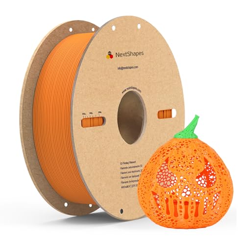 NextShapes PLA Filament 1.75mm, 1kg Cardboard pla Orange