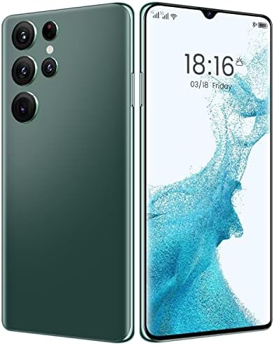 QIMHAI Smartphone Unlocked Cell Phones S22 Ultra 6.7in HD Screen The Black Phone 2GB/16GB Android 10 Straight Talk Phone 6800mAh 128GB Extension Dual Sim Boost Mobile Phones Telefonos (Green)