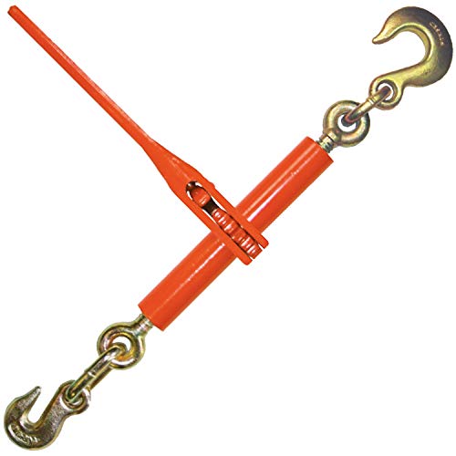 Image of VULCAN Load Binder with Grab and Slip Hooks - Ratchet Style - 6,600 Pound Safe Working Load (Works with 5 /16 Inch or 3 /8 Inch Grade 70 Chain)