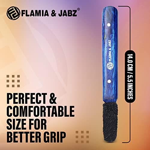 FLAMIA & JABZ Stripping Metal Stone Diamond Edged for Dogs Cats & Pets with Wooden Grip (Coarse), Coarse Diamond Stone - Image 4