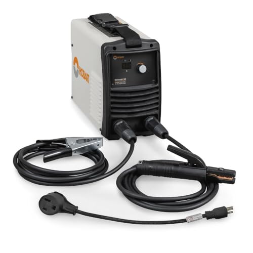 Hobart Stickmate 160 Portable Stick Welder Package 120/240V - Lightweight Welding Machine - DC Stick Welders with Digital Display - Dual Power Arc Welder Machine (500585)