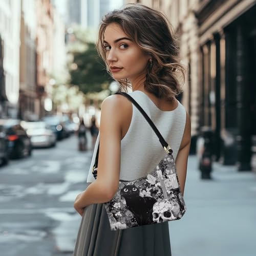 Lotusorchid Ladies Shoulder Bags and Handbags, Women PU Leather Hobo Handbag Shoulder Purse for Daily Use2