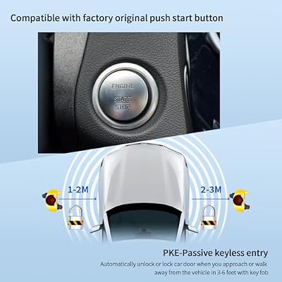 EASYGUARD PKE Remote Starter NFC Lock Unlock System Only Fit for 15-18 Mercedes Benz C Class W205/16-19 GLC X253/14-17 S Class W222 with Factory Push Start Button