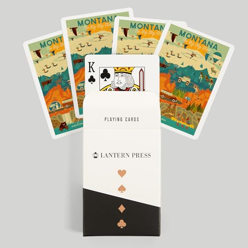 Juego de 52 cartas estilo Poker Montana miniatura 6