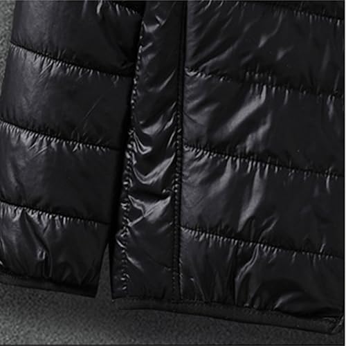 Dgoopd Packable Puffer Jacket Men Lightweight down Jacket Stand Collar Quilted Jacket Full Zip Winter Jacket Thermal Wear4