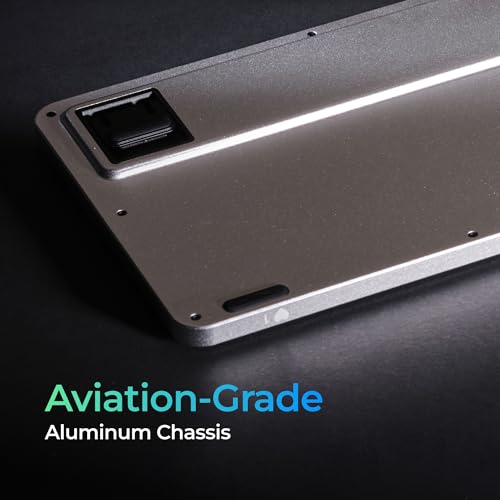 Image of CLVX 1 Wireless Keyboard with Trackpad Full Size Bluetooth RGB | Touchpad built into the keys, backlit low-profile scissor switches, multi-device Bluetooth and USB-C, quiet typing