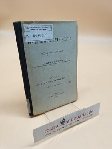 Tertulliani Apologetici recensio nova, Fasciculus VI
