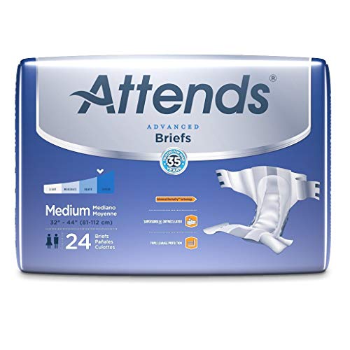 ATTENDS HEALTHCARE PRODUCTS 48DDC20 Attends DermaDry Complete Briefs, Medium - 32 to 44 in. by Attends Healthcare
