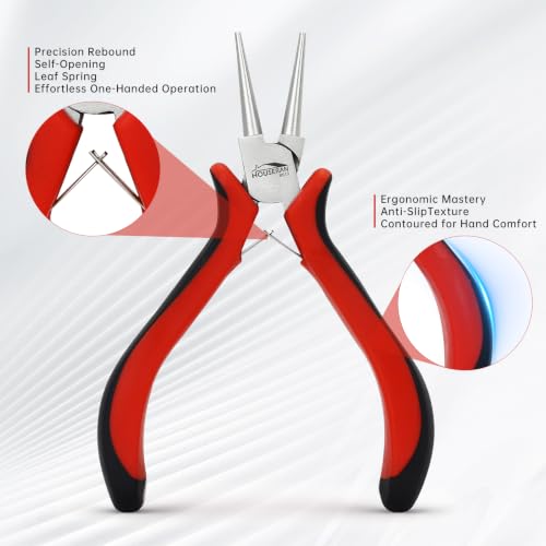 Image of 8-Piece Mini Jewelry Pliers Set, Needle Nose, Round Nose & Cutters