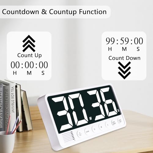 Digital Kitchen Timer - 7.1” Extra Large Display LED Countdown Timer - Image 4