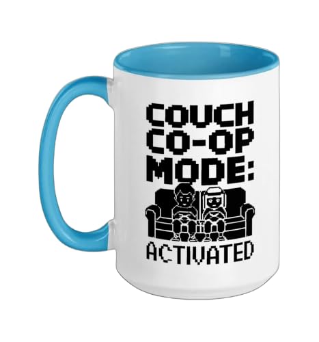 Couch Co-Op Mode Activated Gamer Couple Mug
