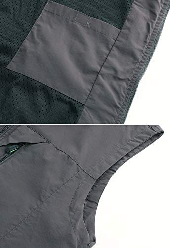 Image of Hbufnha Men's Lightweight Vest Outdoor Windbreaker Vest Jacket For Golf Safari Travel Fishing Hiking Vest