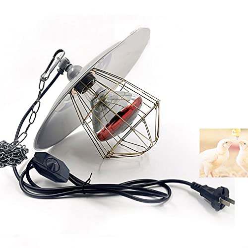 L-xiny Lampada Infrarossi Riscaldamento, Lampade Riscaldanti per Cani Animali Cuccia e Pulcini, Crea Un Ambiente Caldo per Pollame, Lampada Riscaldante con 100w-250w Temperatura Regolabile