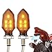 CCAUTOVIE Feux Clignotans LED Moto Indicateur Clignotant Universel Sequentiel Clignotants Moto Ampoule Custom Ambre Clignotant Moto Homologuée E24 (Amber-2pcs)