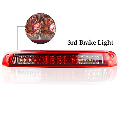 Dantoo LED Third Brake Lights Tail Lights High Mount Stop Lights For 1999-2006 Chevy Silverado&GMC Sierra