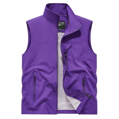 Chaleco de pesca casual con múltiples bolsillos y chaqueta sin mangas 2