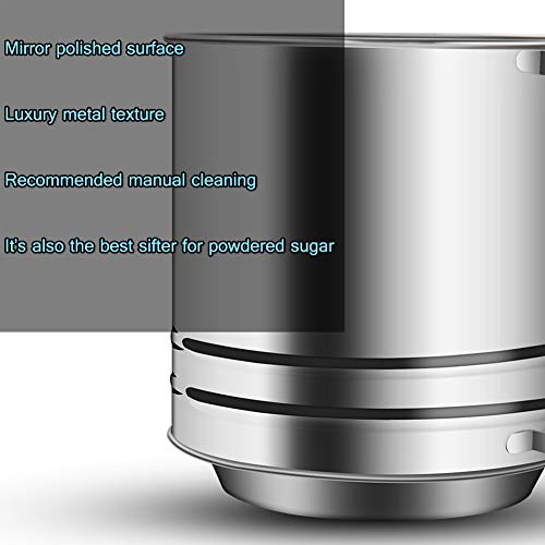 Npypq Flour Sifter For Baking - 5 Cup Double Layer Stainless Steel Flour Sifter With Hand Press Design For Powdered Sugars Baking Flours #TOP6