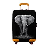 Conception parfaite et unique: Voyage valise protecteur la conception unique peut vous aider à identifier vos bagages rapidement et facilement; la conception parfaite convient à vos bagages parfaitement, facile à monter et démonter, fermeture en bas.