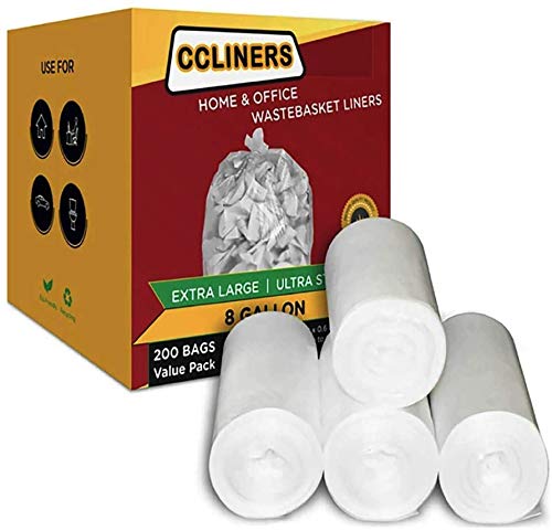 8 Gallon Medium Trash Bags 30 Liter Clear Garbage Bags Kitchen Trash Bags