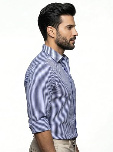 Image of Amazon Brand - INKAST Men's Printed Cotton Shirt | Full Sleeve | Regular Fit | Comfortable Formal Stylish Shirt for Men | Man Shirts for Professional Look