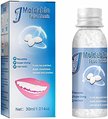 Temporary Tooth Repair Kits,Dental Repair Denture Repair Beads for Temporary Fixing Filling Missing Broken Tooth Moldable Fake Teeth