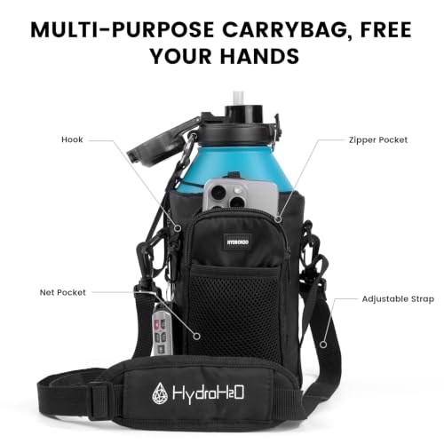 Image of 64 oz Insulated Water Bottle with 2‑in‑1 Pop‑Up Straw & Spout Lid