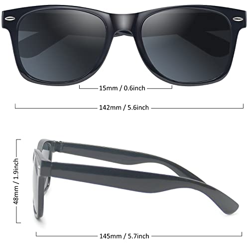 Oleitodh 60 Pack Adult Black Sunglasses For Men Women In Bulk Plastic Vintage Retro Style Sunglasses 70S 80S Classic Shades Eyewear Party Prop Favors Supplies #TOP1