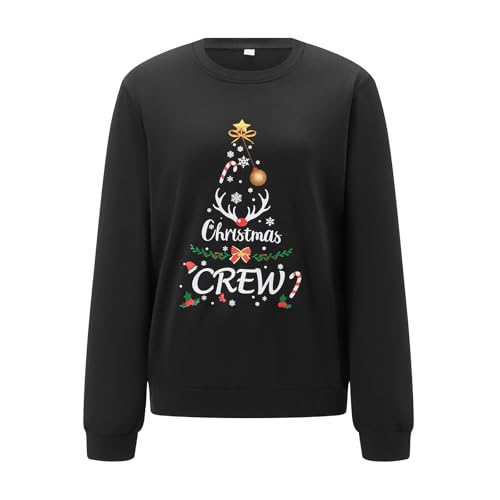 Men Crewneck Sweatshirt, Christmas Holiday Graphic Print Top - Image 5
