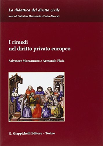 I Rimedi Nel Diritto Privato Europeo
