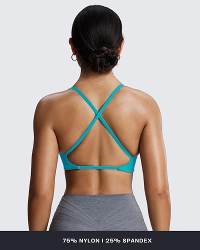 Image of Aoxjox Women's Workout Sports Bras Fitness Metamorph Sienna Twist Bra Yoga Crop Tank