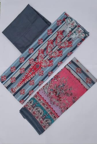 Image of SAMREEN TEXTILE Women's Cotton Floral Printed Unstitched Salwar Suit Dress Material With Dupatta