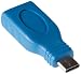 Produktbild Poppstar USB 3.1 Gen 1 Adapter (3.1 Typ C Stecker auf 3.0 Typ A Buchse) (bis zu 5 Gbit/s), blau
