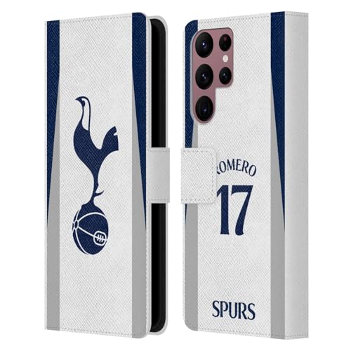 Étui Tottenham Hotspur Cristian Romero pour Samsung Galaxy S22 Ultra 5G en cuir portefeuille