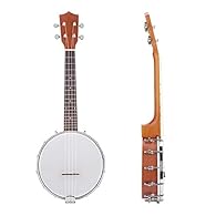 A set comes with banjo, bridge, capo, string set and cleaning cloth, convenient for you to use. 4 string banjo set, perfect gift for musical lovers. Adopt fine workmanship and delicate design, smooth surface for you to use. Simple and beautiful appea...