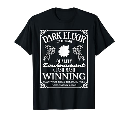Dark Elixir Clash Mash T-Shirt Clan War Since Dark Age T-Shirt